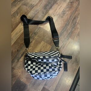 Checkered crossbody